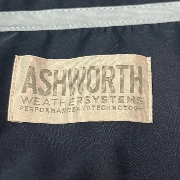 ASHWORTH Weather Systems Men's Quarter Zip Golf Windbreaker NANOTEX - Picture 10 of 14